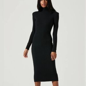 ASTR knit bodycon mockneck dress